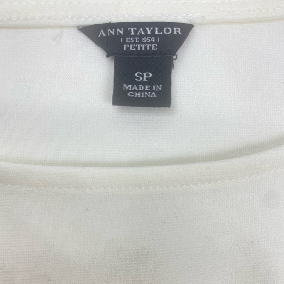 Ann Taylor Upper White Yellow Floral Pattern Body Blouse Size Petite Sma… - Picture 6 of 8